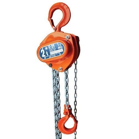 Hand Chain Hoist, C21, 2 Ton, 10 Ft Lift